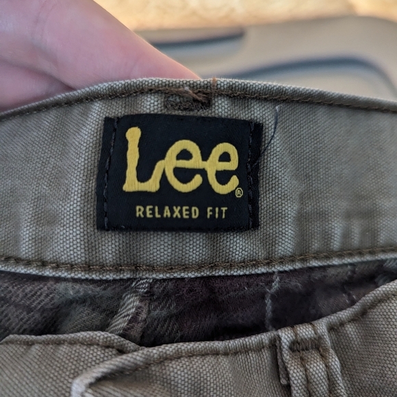 Lee Quilt Lined Mens Outdoor Utility Work Pants Jeans Trousers 33x32 - Picture 7 of 8